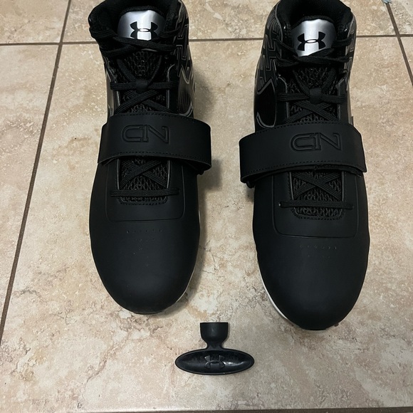 Black Under Armour C1N MC Football Cleats - Picture 7 of 7